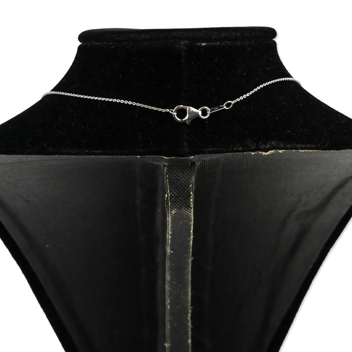 925 Sterling Silver Tiered Diamond and Premium Sleeping Beauty Turquoise Oval Pendant Necklace