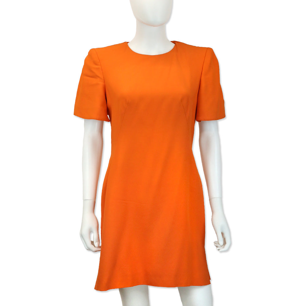 alexander mcqueen orange dress Alexander McQueen Pre-Owned epaulette-detail Dress | Orange