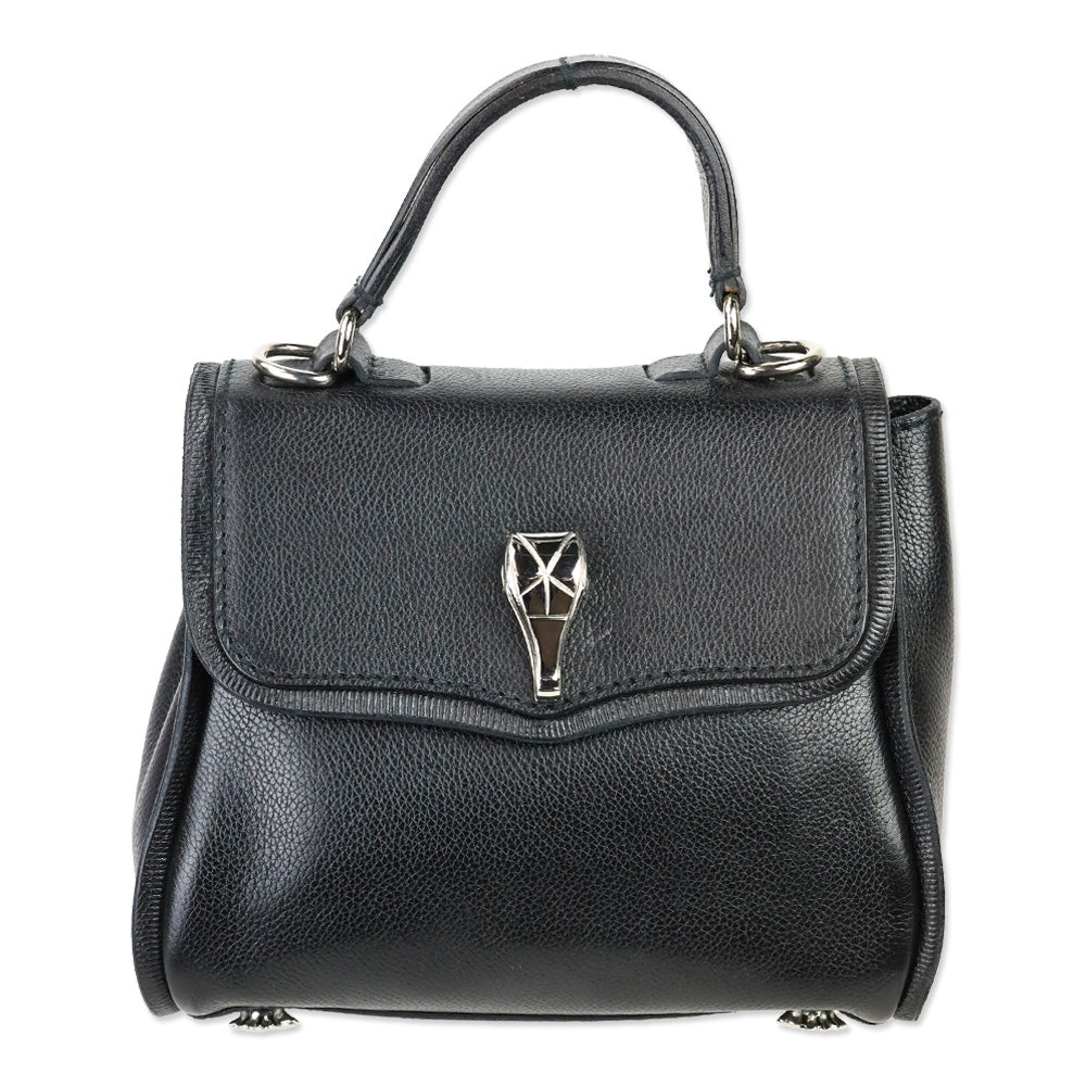 Barry Kieselstein-Cord Black Leather Trophy Alligator Top Handle