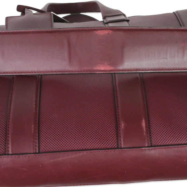 Bottega Veneta Bordeaux Marco Polo Calfskin Leather Briefcase
