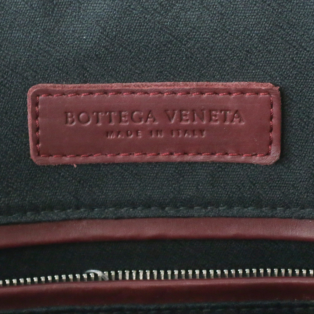 Bottega Veneta Bordeaux Marco Polo Calfskin Leather Briefcase
