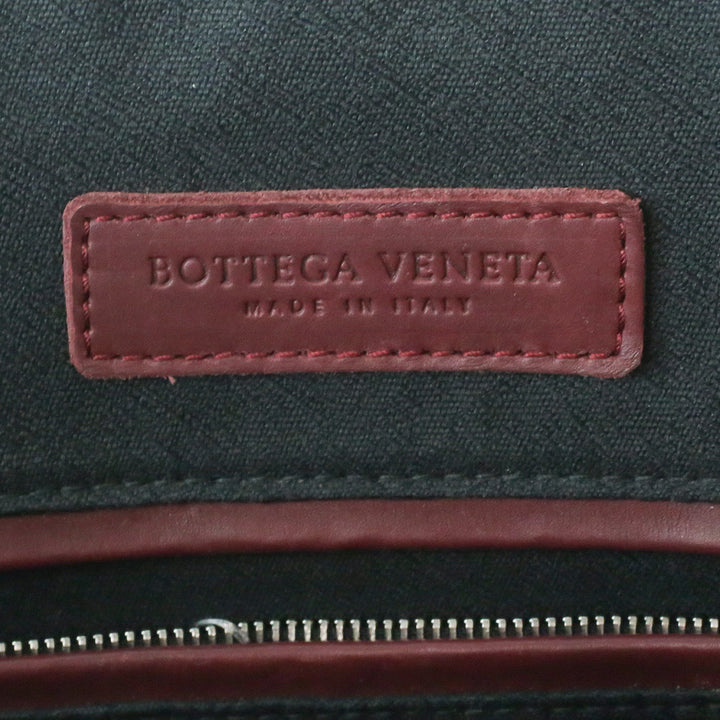 Bottega Veneta Bordeaux Marco Polo Calfskin Leather Briefcase