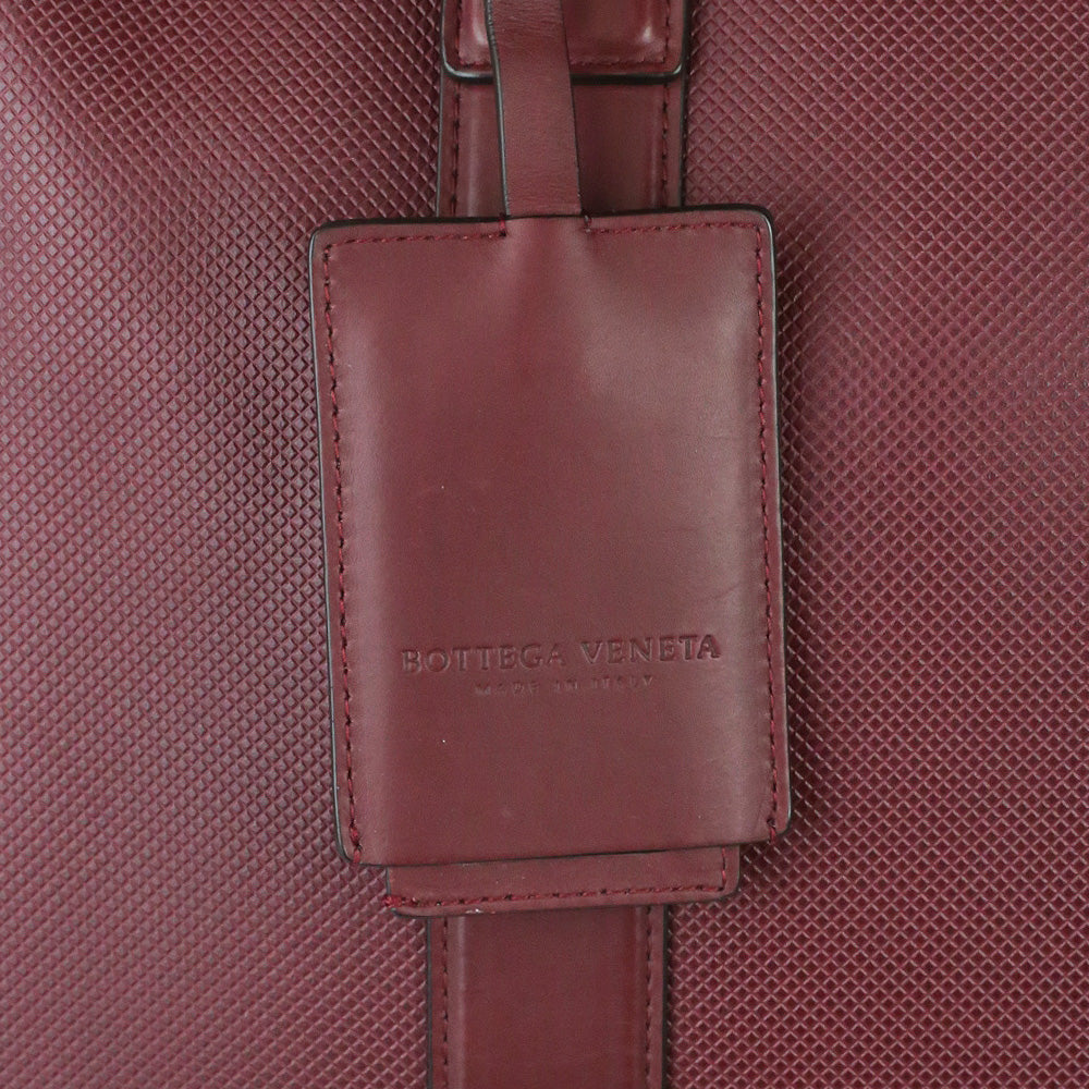 Bottega Veneta Bordeaux Marco Polo Calfskin Leather Briefcase