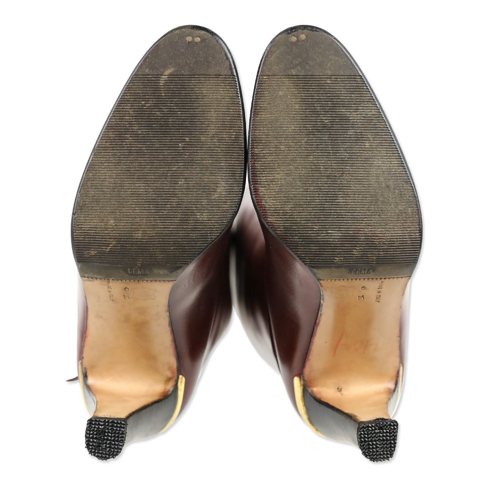 Bruno Magli Burgundy Knee High Boots