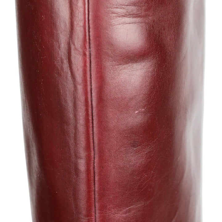 Bruno Magli Burgundy Knee High Boots