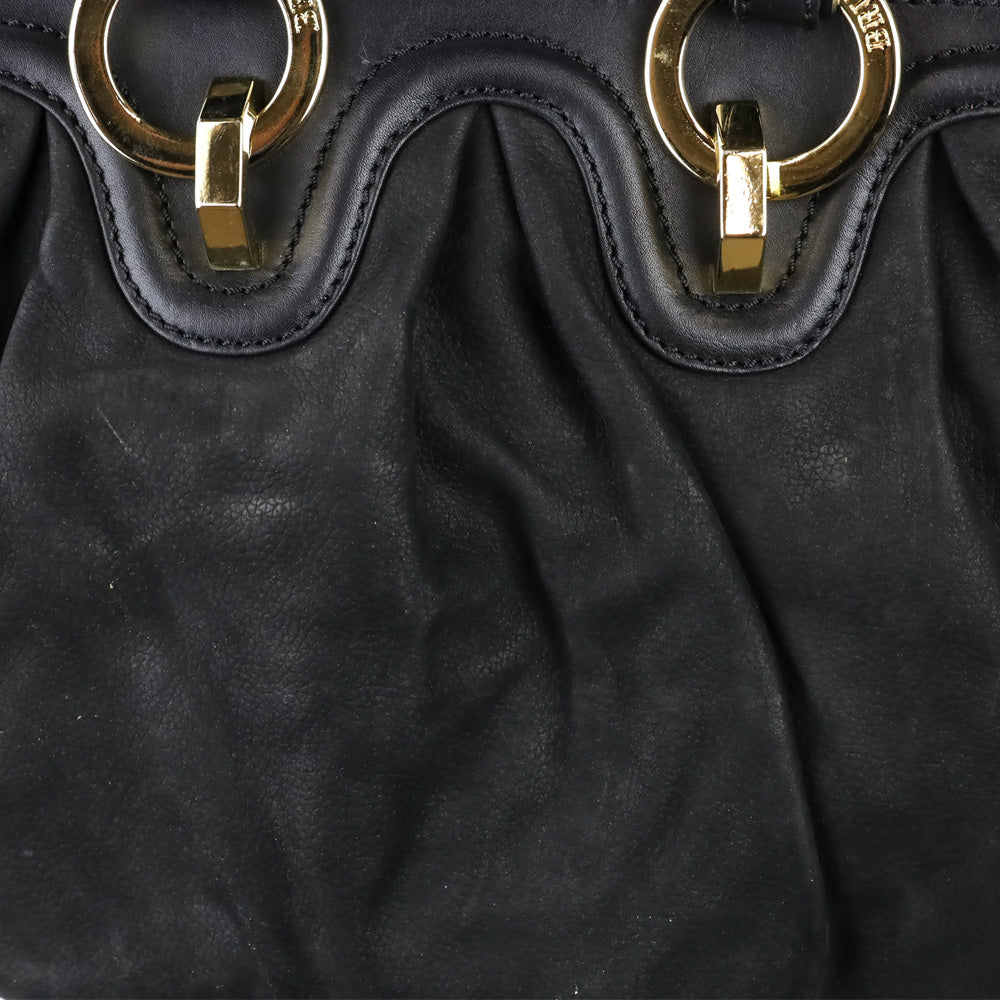 Bruno Magli Navel Black Nappa Leather Crossbody Bag