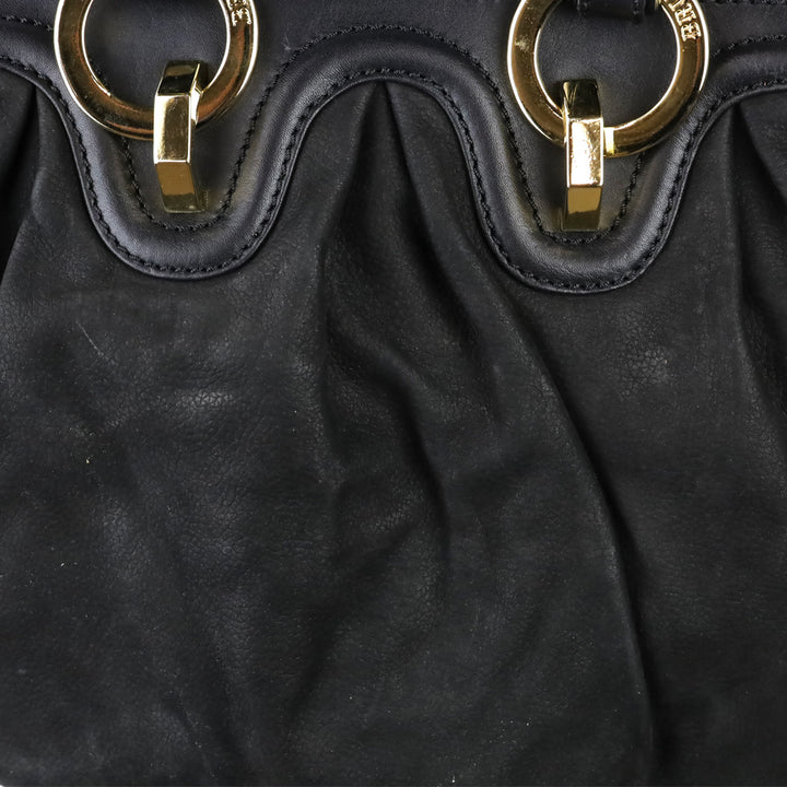 Bruno Magli Navel Black Nappa Leather Crossbody Bag