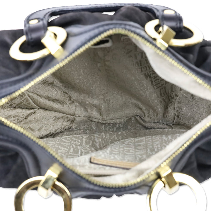 Bruno Magli Navel Black Nappa Leather Crossbody Bag