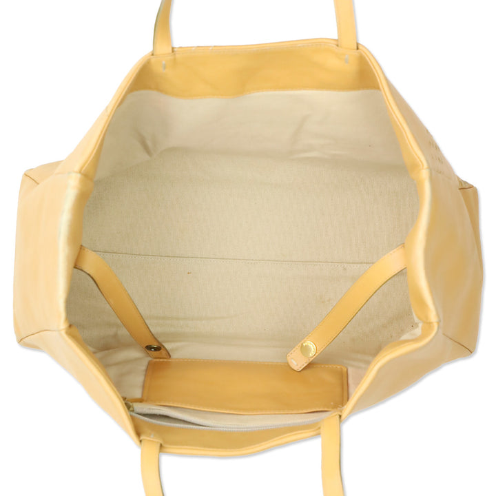 Burberry London Tan Stitched Leather Tote