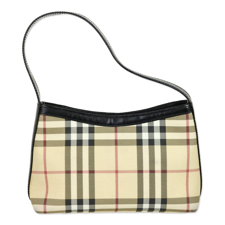 Burberry Nova Check Coated Canvas Small Shoulder Bag