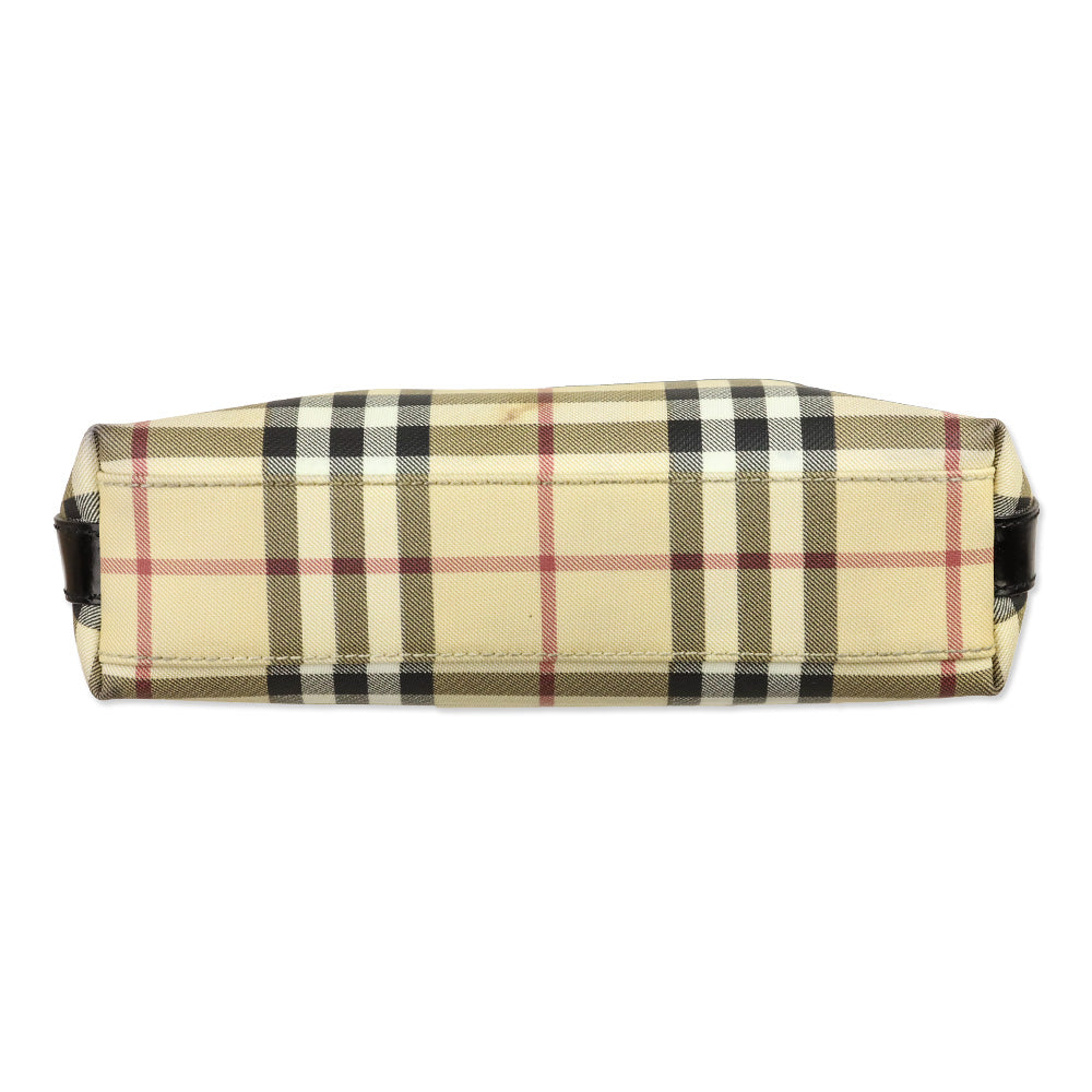 Burberry Nova Check Coated Canvas Small Shoulder Bag