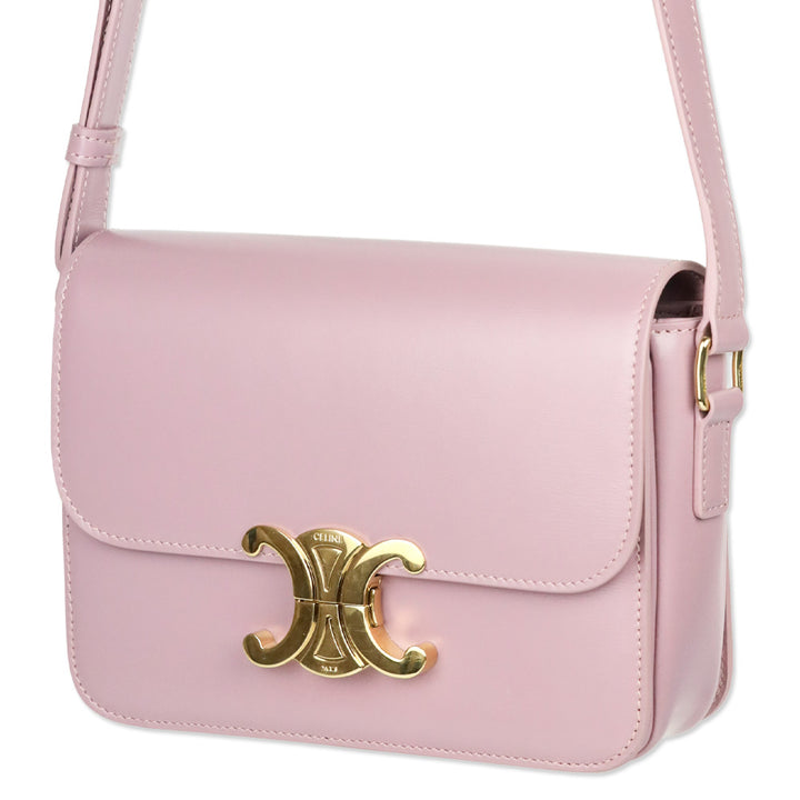 Celine Petal Shiny Calfskin Teen Triomphe Bag