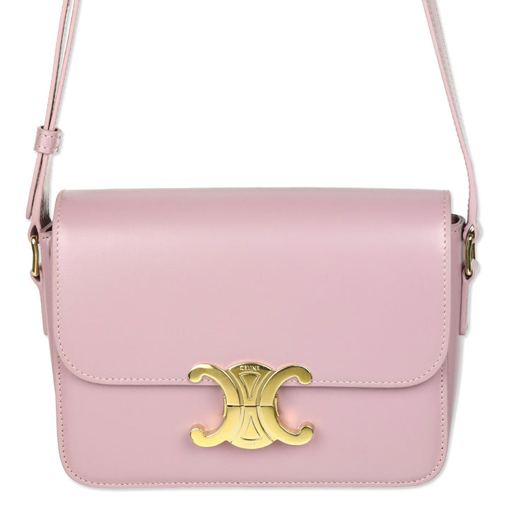 Celine Petal Shiny Calfskin Teen Triomphe Bag