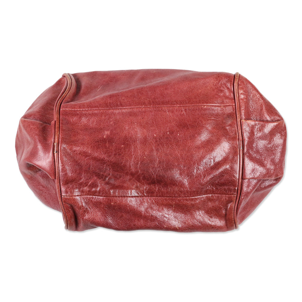 Chloé Black Current/Olive Leather Medium Ethel Satchel Bag