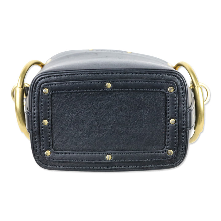 Chloé Black Leather Mini Roy Bucket Bag