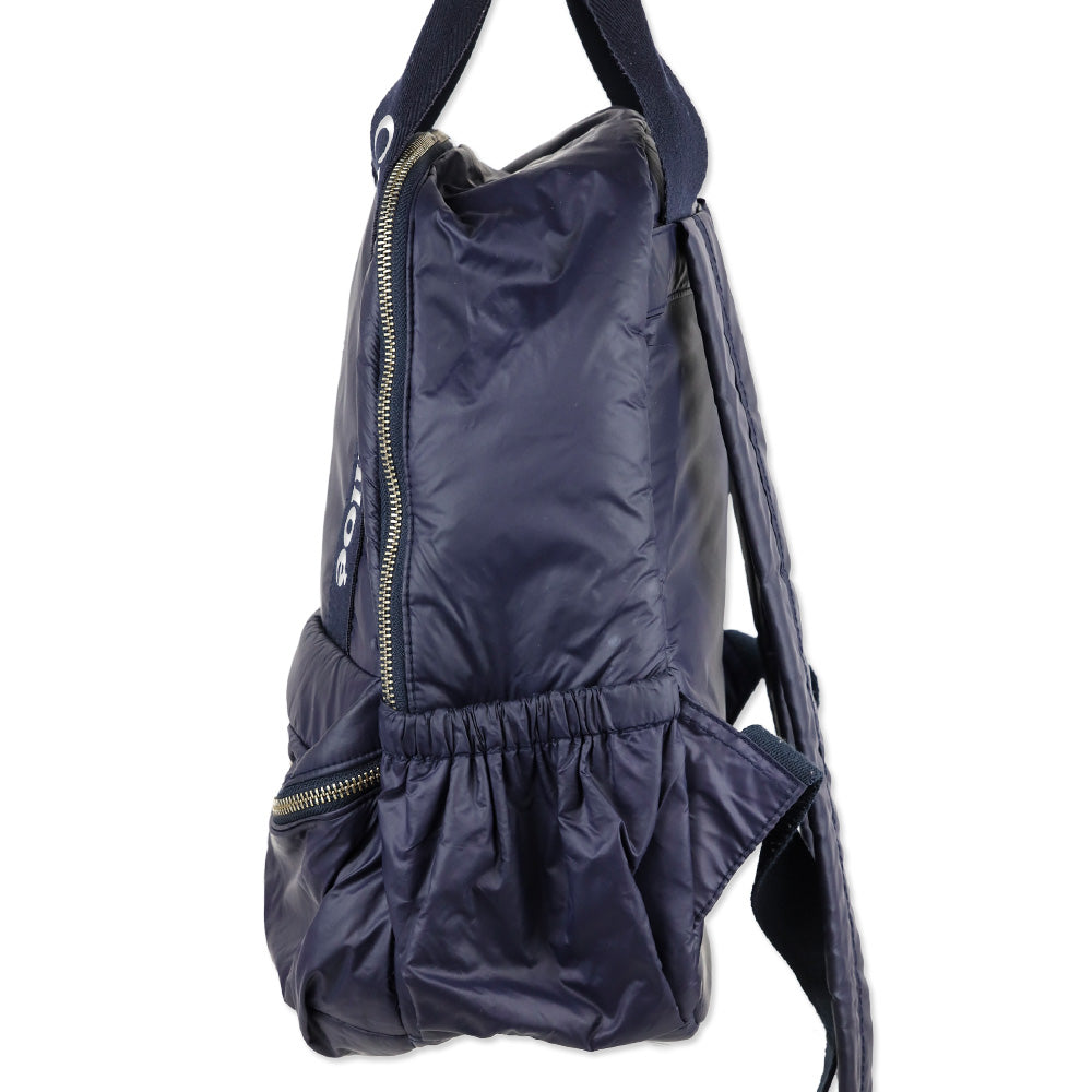 Chloé Navy Blue Nylon Backpack