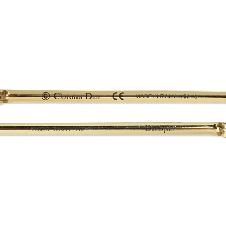 Christian Dior DiorSplit1 Gold Aviator Sunglasses