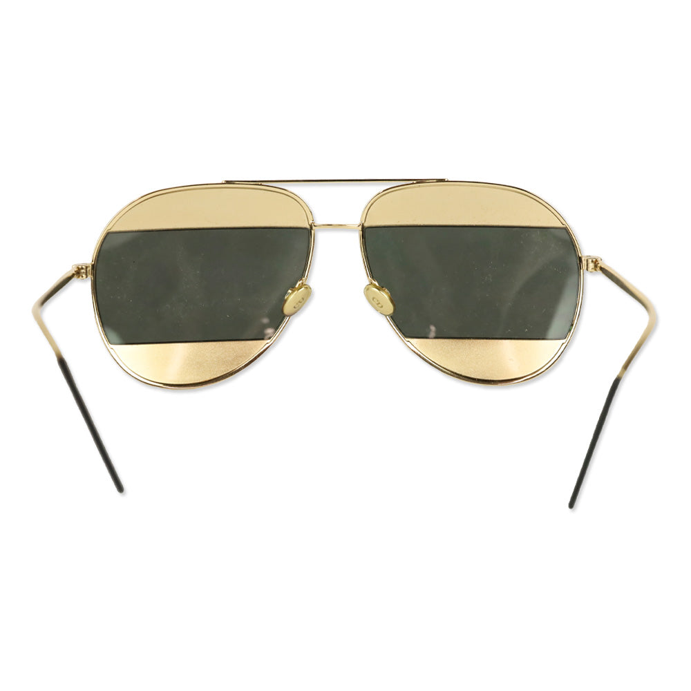 Christian Dior DiorSplit1 Gold Aviator Sunglasses