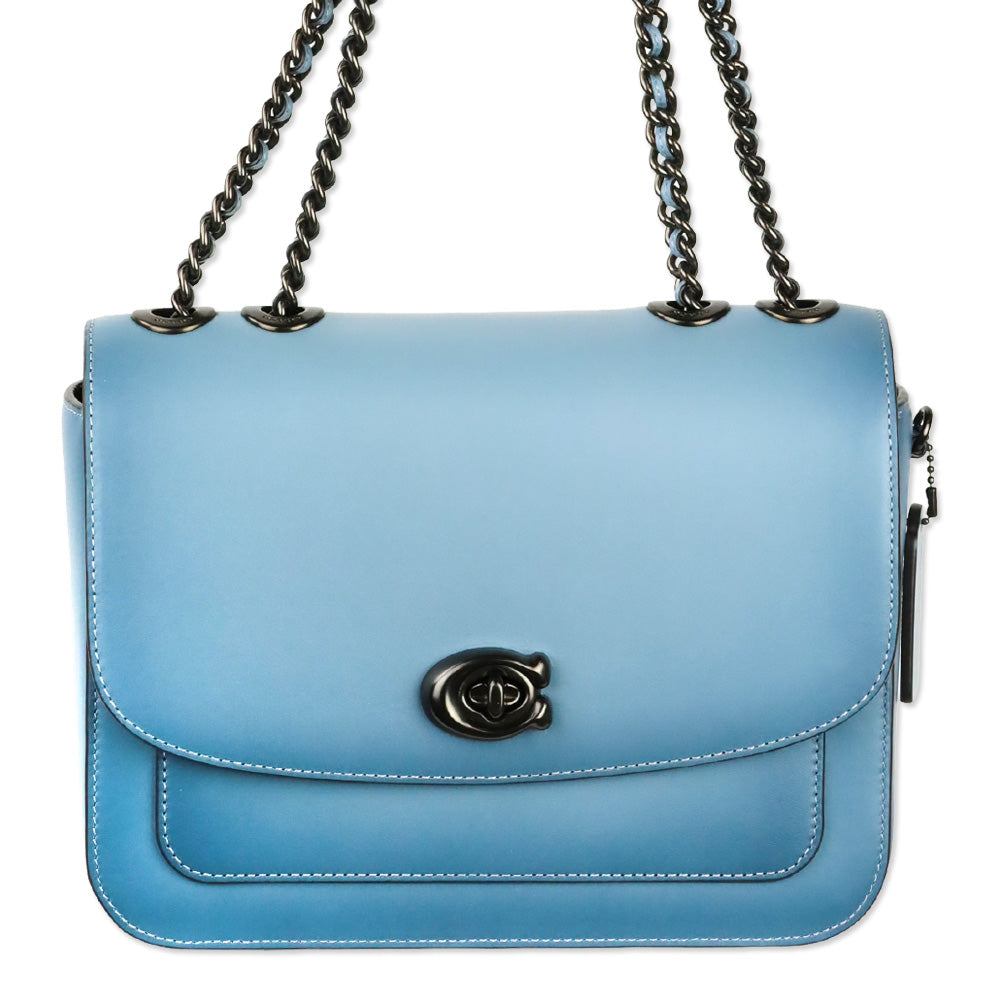 Coach Blue Madison Shoulder Bag | DBLTKE Luxury Consignment Boutique