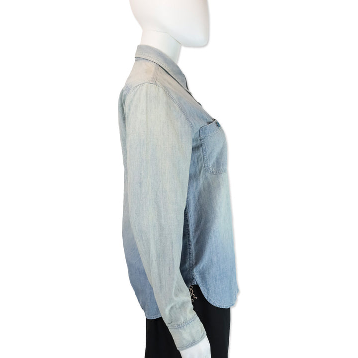 Double RL Lightwash Denim Button Up Shirt
