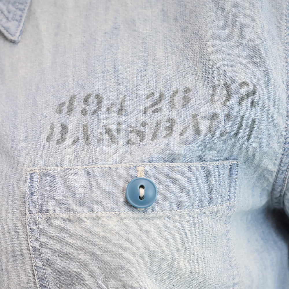 Double RL Lightwash Denim Button Up Shirt