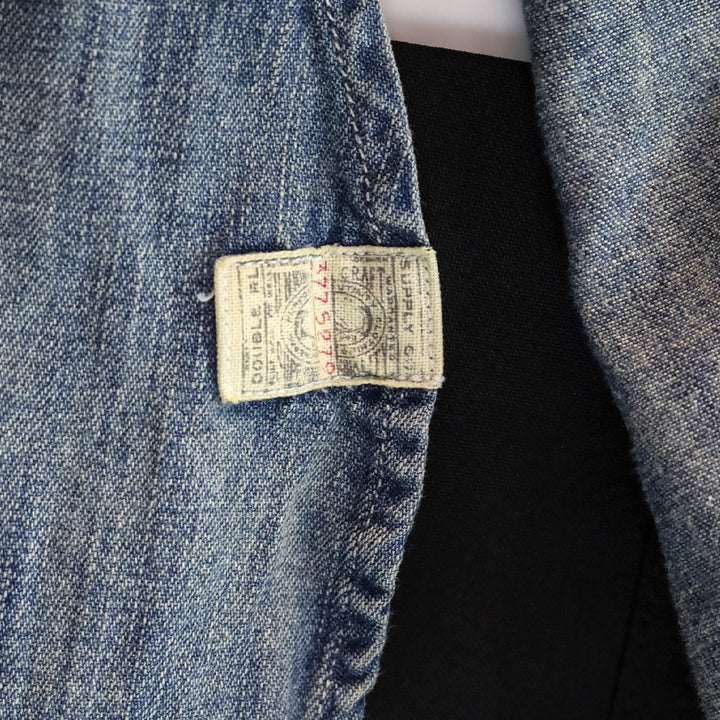 Double RL Medium wash Denim Button Up Shirt
