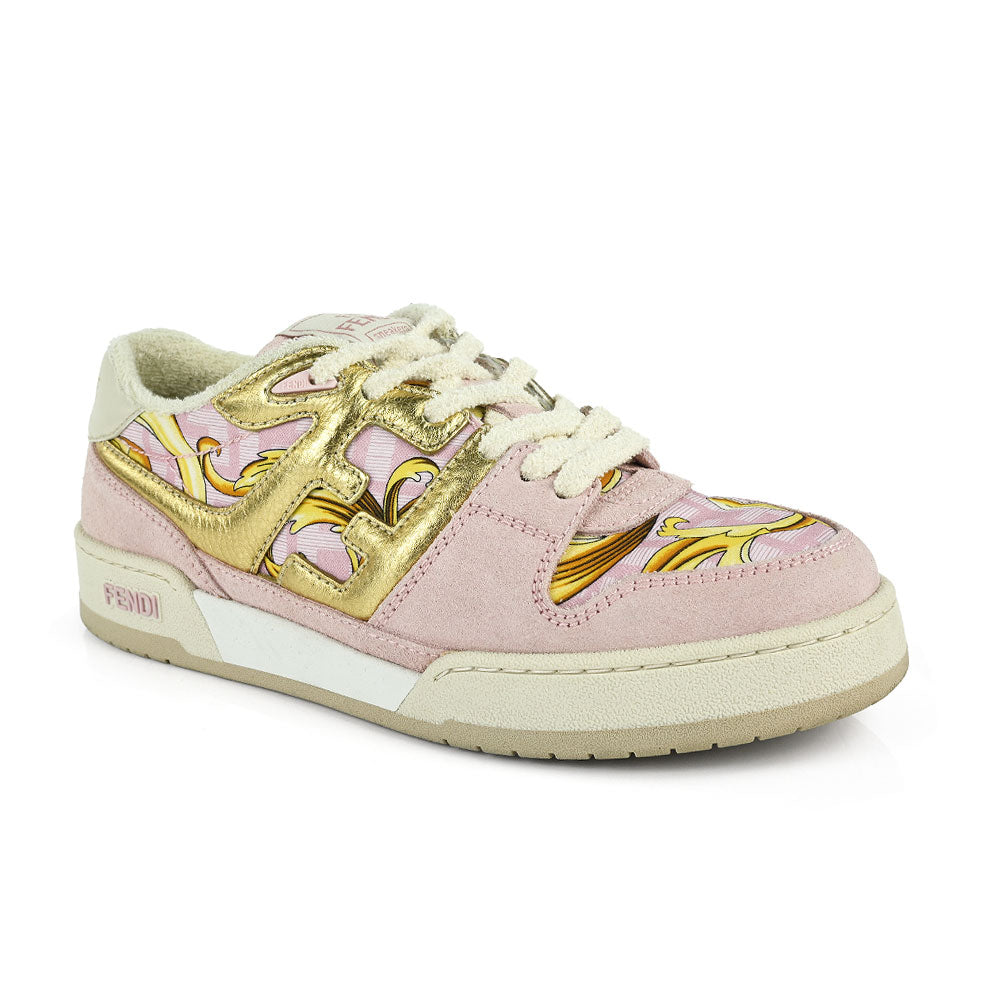 Fendi Fendace Pink & Gold Match Chunky Sneakers