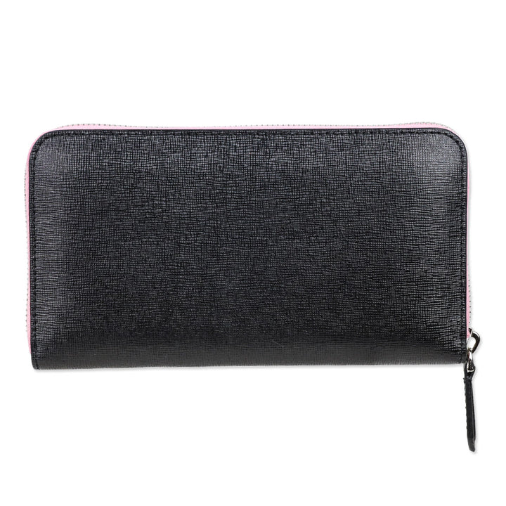 Fendi Bubblegum Multi Vitello Elite Century Hypnoteyes Studded Zip Around Wallet