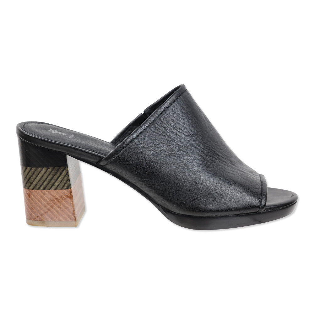 Frye Black Blake Chevron Mule DBLTKE Luxury Consignment Boutique