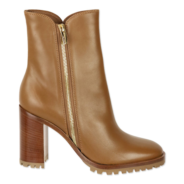 Gianvito Rossi Brown Leather Heeled Ankle Boot