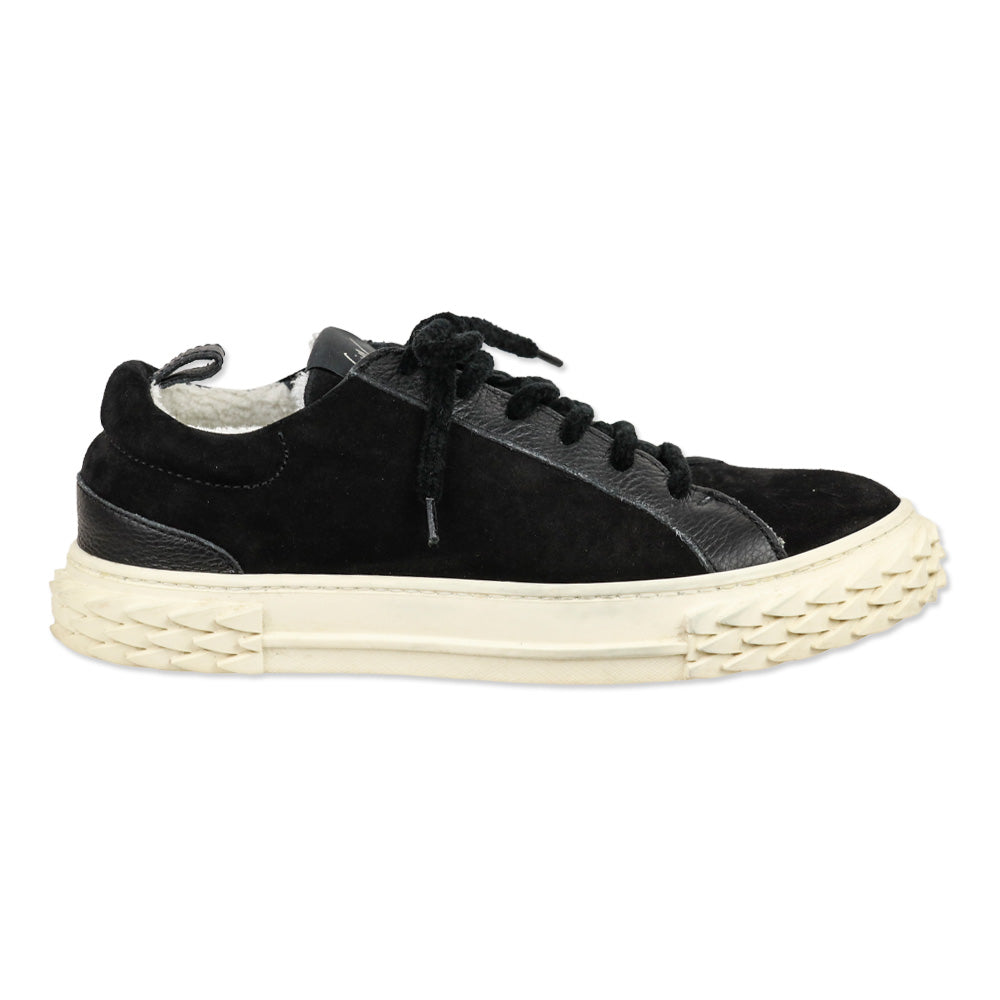 Giuseppe Zanotti Black Suede Blabber Low-top Sneakers