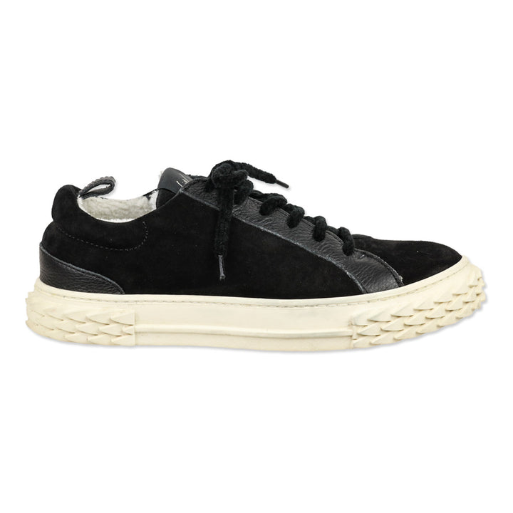 Giuseppe Zanotti Black Suede Blabber Low-top Sneakers