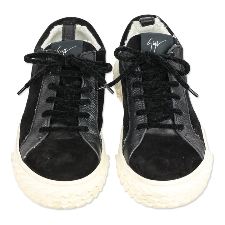 Giuseppe Zanotti Black Suede Blabber Low-top Sneakers