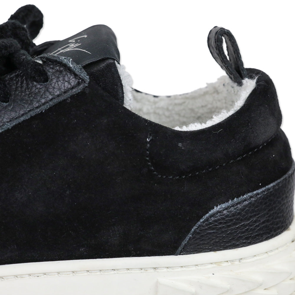 Giuseppe Zanotti Black Suede Blabber Low-top Sneakers