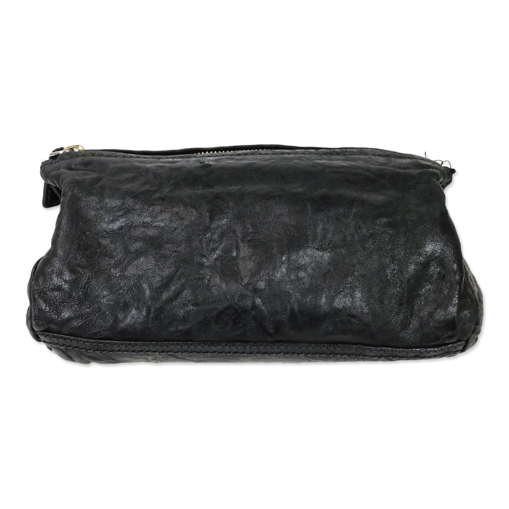 Givenchy Small Black Leather Double Zipper Pandora Crossbody Bag