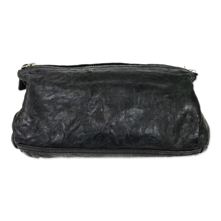 Givenchy Small Black Leather Double Zipper Pandora Crossbody Bag