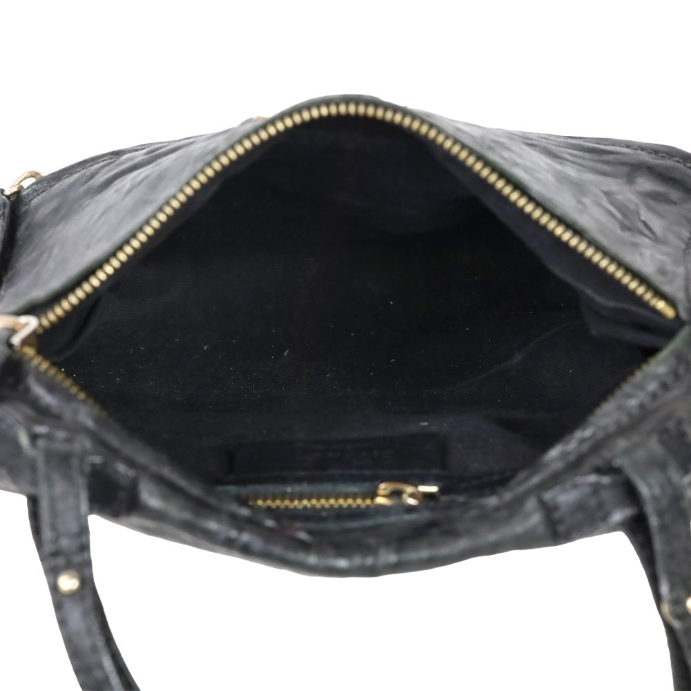 Givenchy Small Black Leather Double Zipper Pandora Crossbody Bag
