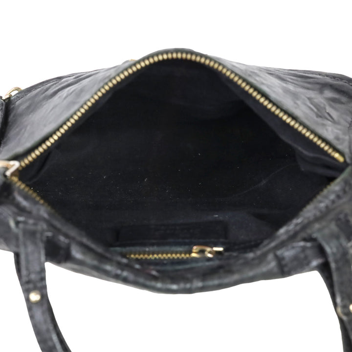 Givenchy Small Black Leather Double Zipper Pandora Crossbody Bag