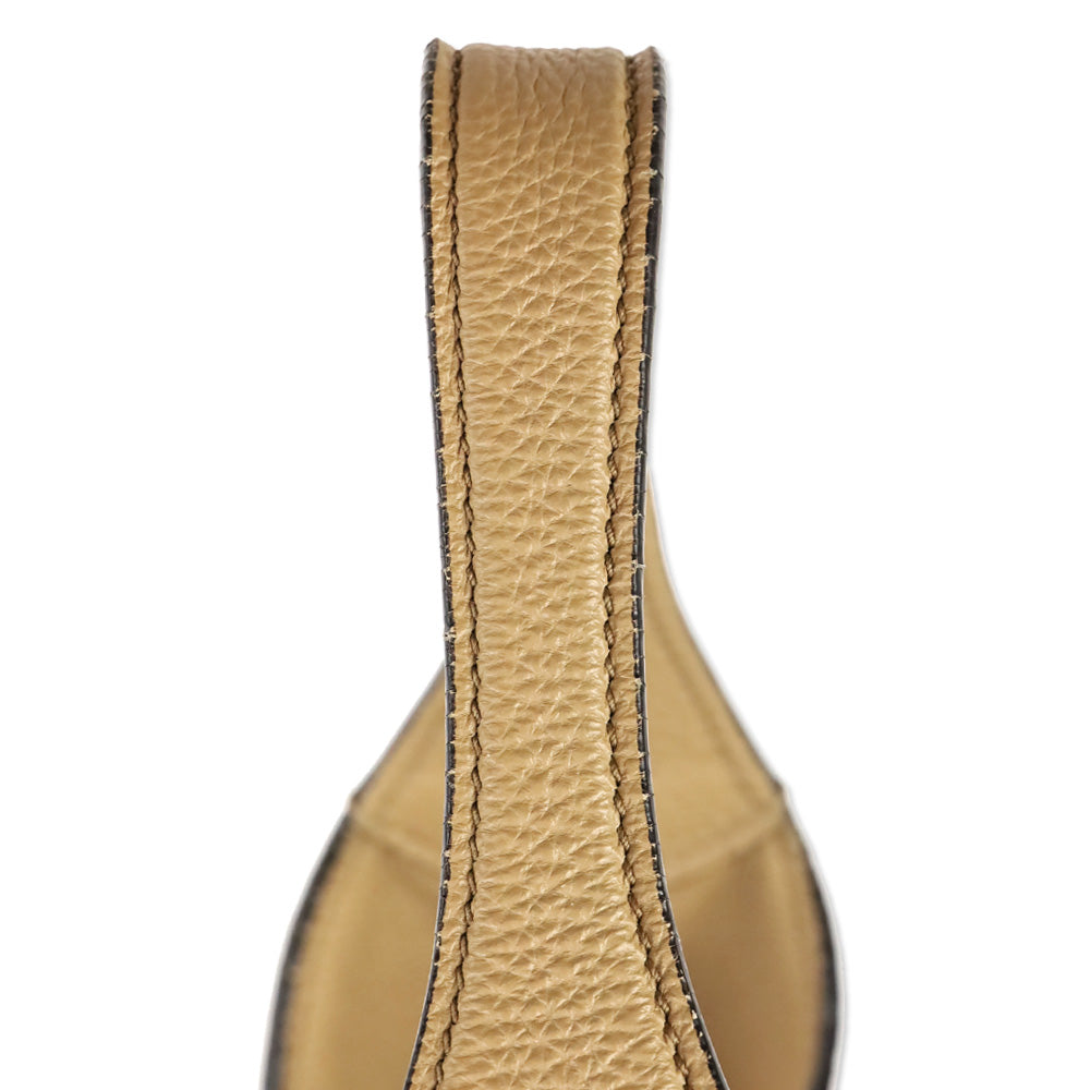 Gucci Beige Pebble Leather Piston Lock Soft Jackie Hobo Bag