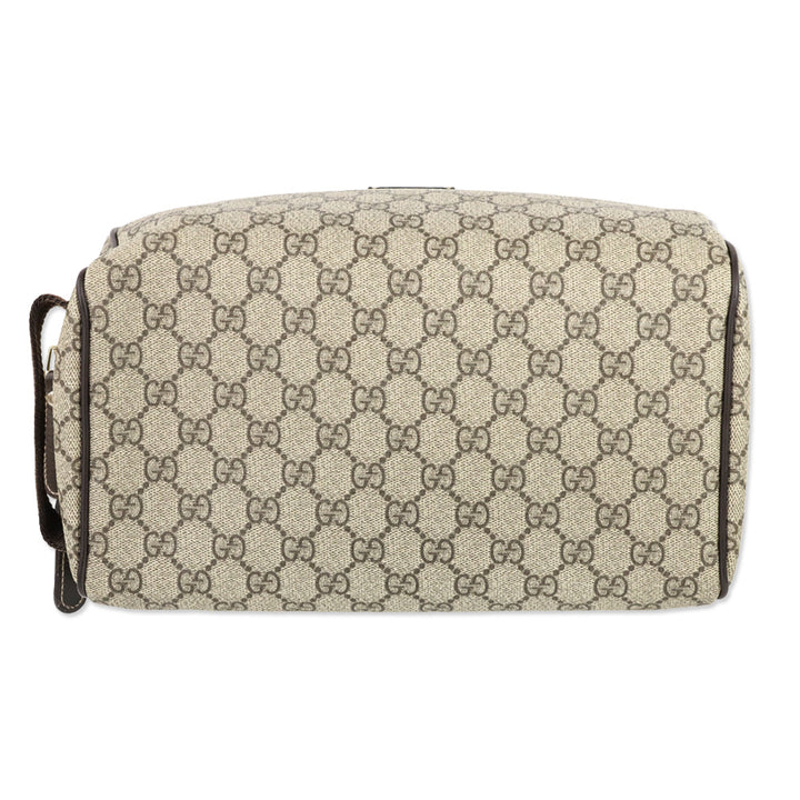 Gucci GG Supreme Double Zip Toiletry Case