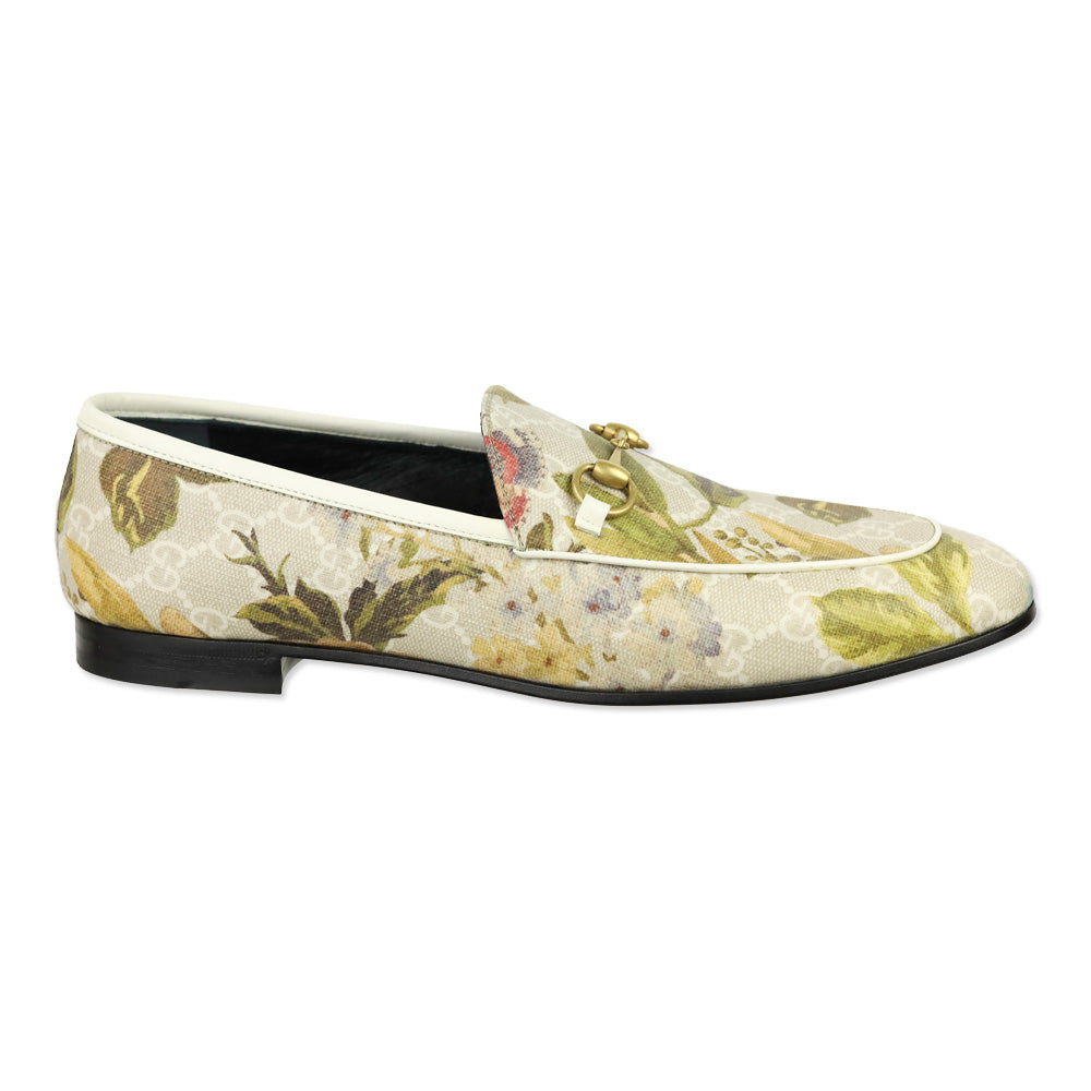 Gucci GG Supreme Floral Print Canvas Horsebit Loafer