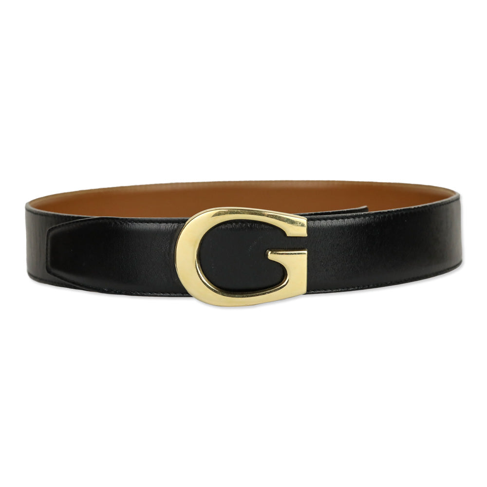 Gucci Reversible Black/Brown Leather Single G Belt | DBLTKE  display picture 3