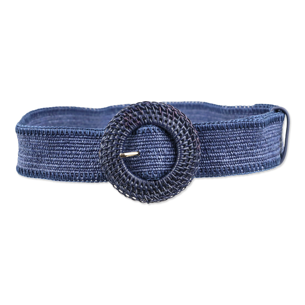 J.McLaughlin Navy Popie Grasscloth Belt | DBLTKE Luxury  display picture 1