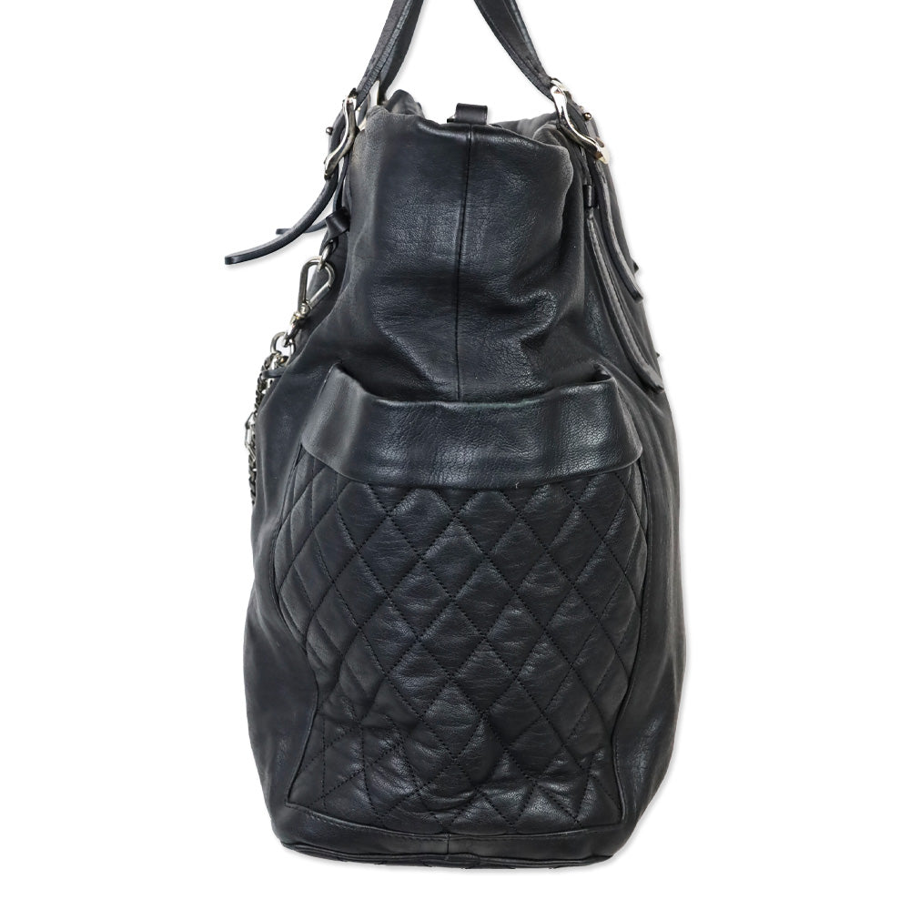 Jimmy Choo Black Leather Blare Tote Bag