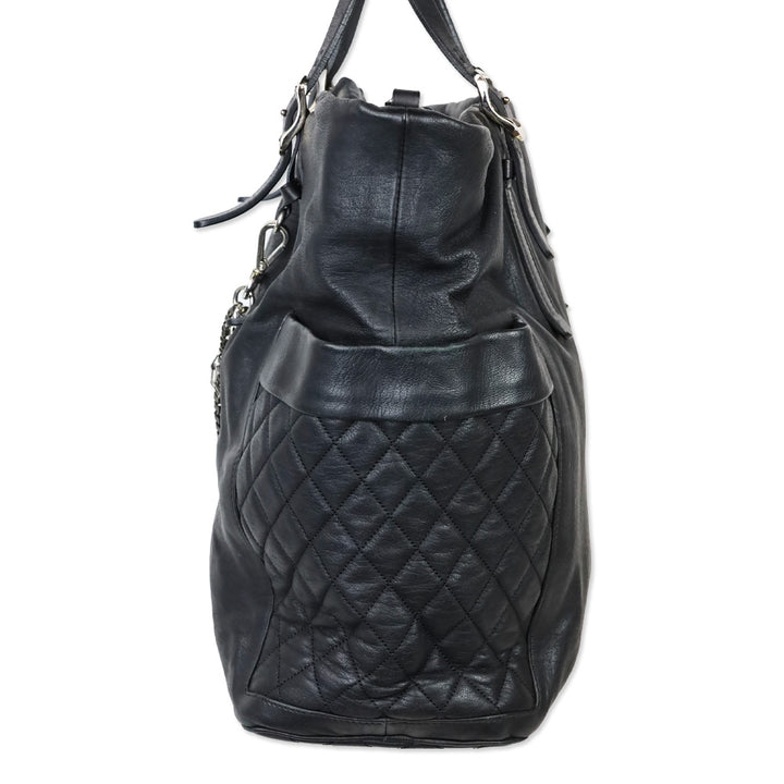 Jimmy Choo Black Leather Blare Tote Bag