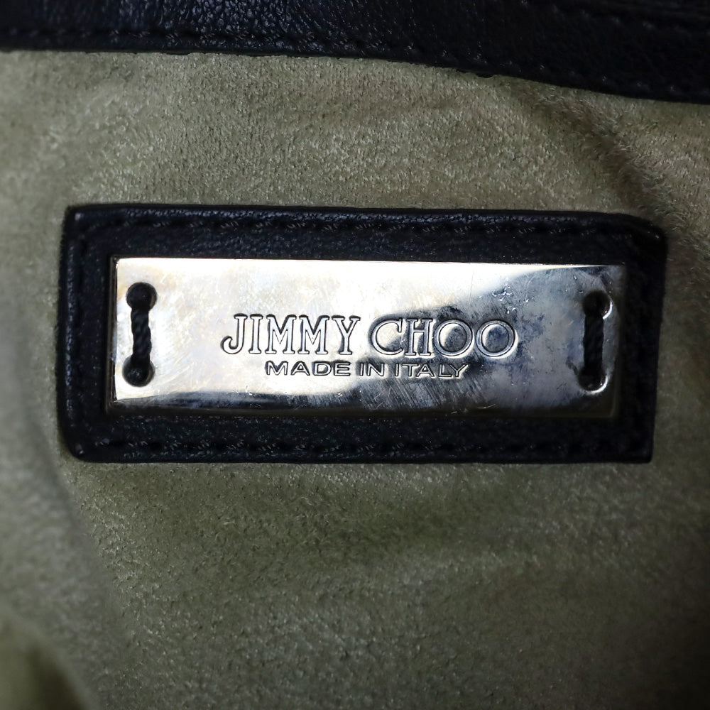 Jimmy Choo Black Leather Blare Tote Bag