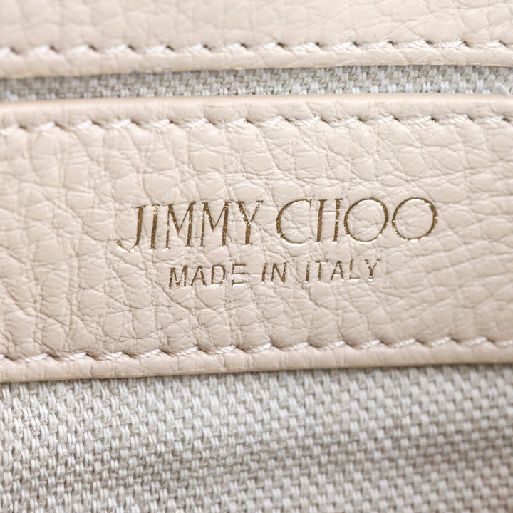 Jimmy Choo Suki Powder Pink Pebble Leather Backpack