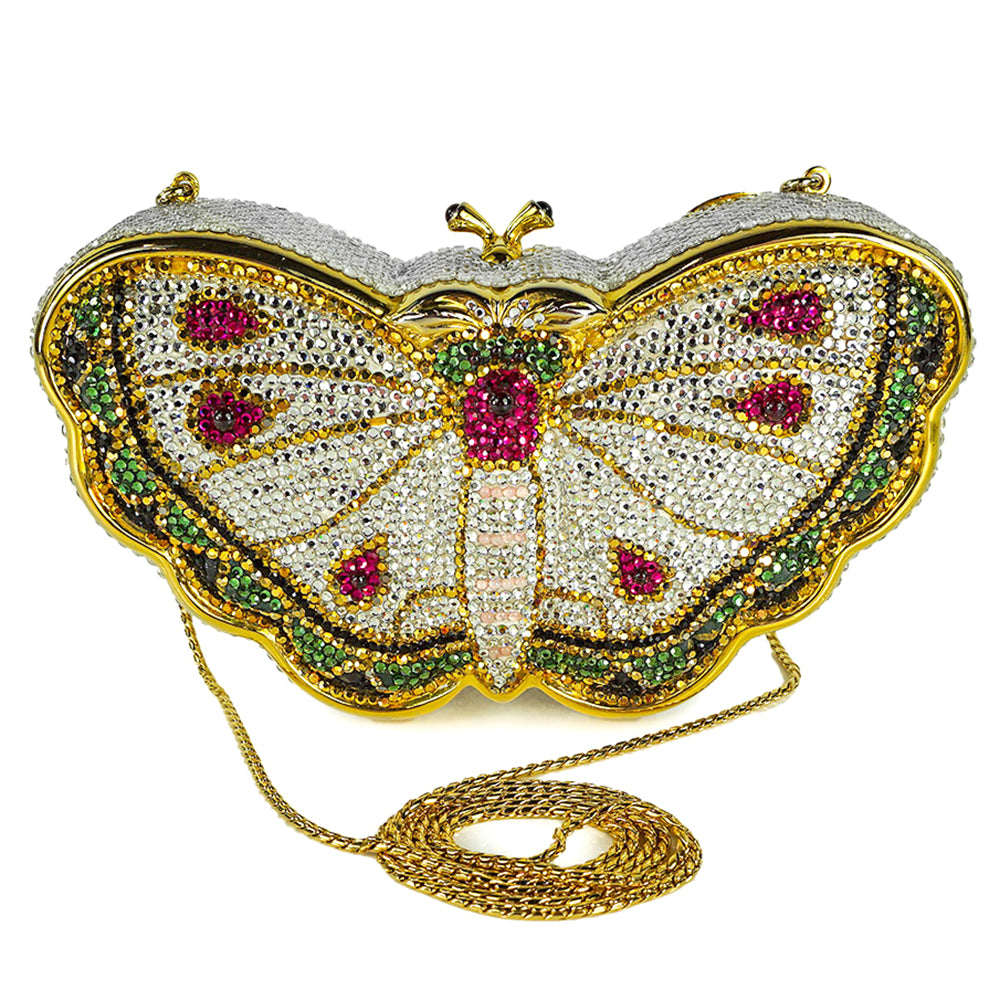 Judith Leiber Crystal Embellished Butterfly Clutch