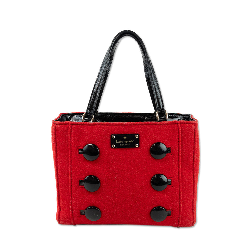 Kate spade red patent leather tote best sale