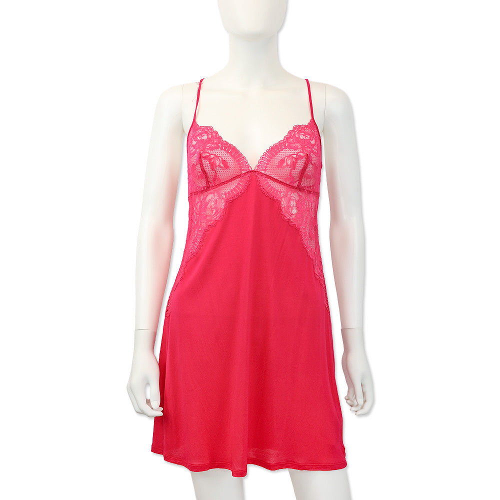 La Perla Hot Pink Modal Lace Dress La Perla Hot Pink Modal Lace Dress